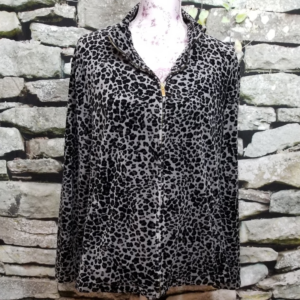 Charter Club animal print jacket Size 2X